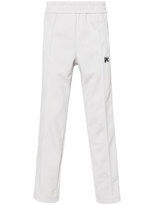Palm Angels pantalon de jogging à logo brodé - Gris