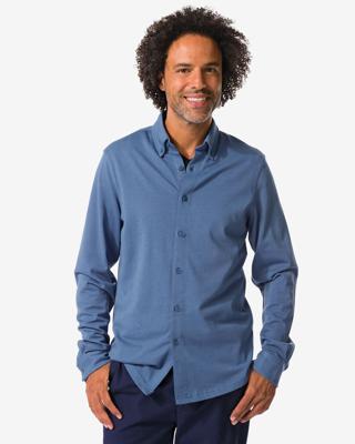 HEMA Herenoverhemd Billy Middenblauw (middenblauw)