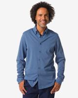 HEMA Herenoverhemd Billy Middenblauw (middenblauw)