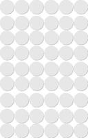Apli ronde etiketten in etui diameter 13 mm, wit, 210 stuks, 35 per blad (2661)