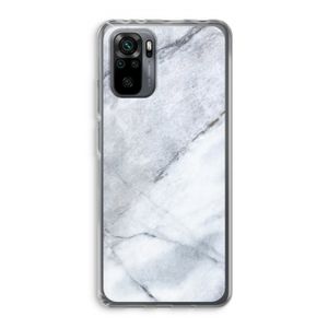 Witte marmer: Xiaomi Redmi Note 10 Pro Transparant Hoesje