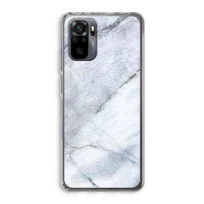 Witte marmer: Xiaomi Redmi Note 10 Pro Transparant Hoesje