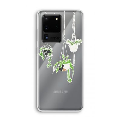 Hang In There: Samsung Galaxy S20 Ultra Transparant Hoesje
