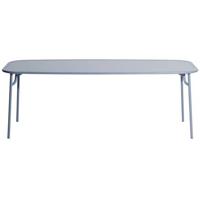 Petite Friture Week-end tuintafel 220x85 met dicht blad Pigeon Blue