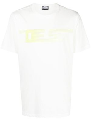 Diesel t-shirt T-JUST-E19 à logo imprimé - Blanc