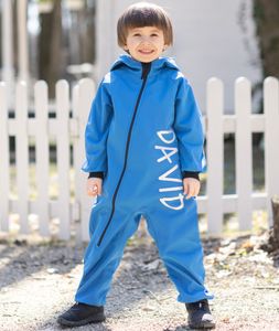 Waterproof Softshell Overall Comfy Denim Blue Jumpsuit