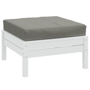 VidaXL Palletkussen 60x60x10 cm stof gemêleerd donkergrijs
