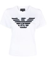 Emporio Armani t-shirt à logo imprimé - Blanc