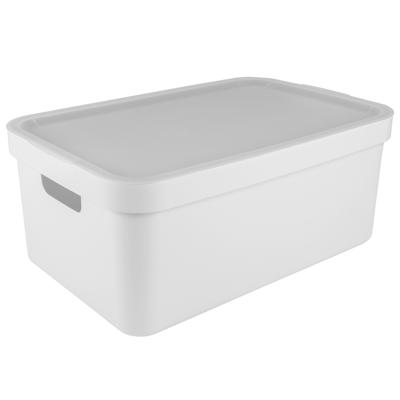 Sunware opbergbox Sigma Home met deksel - kunststof - 45 liter - wit