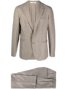 Tagliatore costume à veste à simple boutonnage - Marron