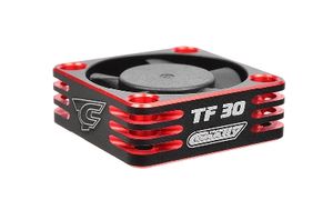 Team Corally - Ultra High Speed Cooling Fan TF-30 w/BEC connector - 30mm - Color Black - Red