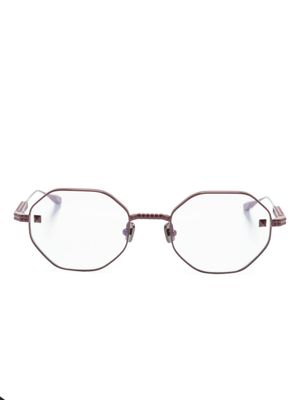 VALENTINO GARAVANI EYEWEAR lunettes de vue à monture géométrique - Rouge