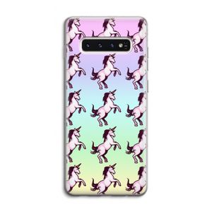Musketon Unicorn: Samsung Galaxy S10 4G Transparant Hoesje