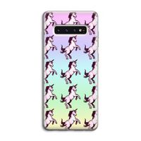 Musketon Unicorn: Samsung Galaxy S10 4G Transparant Hoesje
