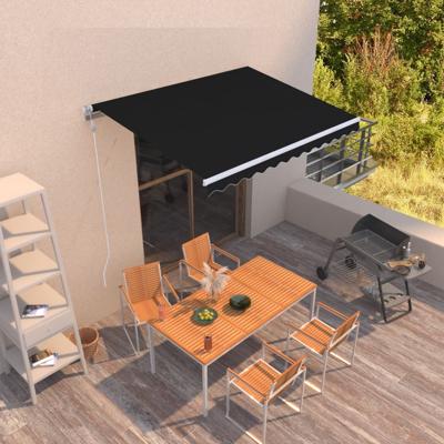 Luifel automatisch uittrekbaar 300x250 cm antracietkleurig