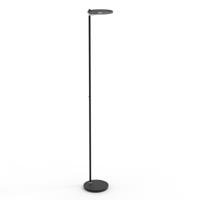 Steinhauer Led vloerlampTuround 40w - 2200-4000K - 187cm zwart smoke glas - 2993ZW