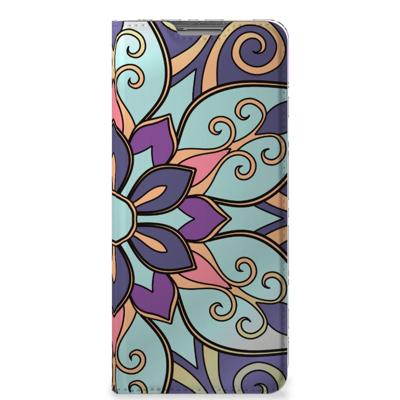 OPPO Find X5 Smart Cover Purple Flower OPPO Find X5 Smart Cover Purple Flower