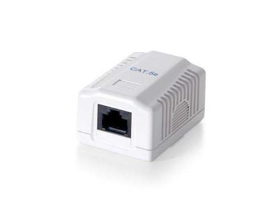 Equip 235111 1-Port Cat.5e Surface Mount Box, RJ-45, 5e, White, 39 mm, 29.5 mm, 54 mm