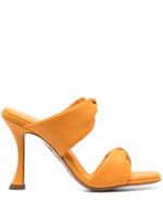 Aquazzura mules Twist 95 mm en cuir - Orange - thumbnail