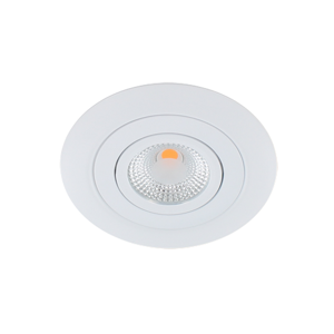 LED spot XL kantelbaar 5Watt rond WIT IP65 dimbaar