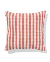 HEMA Kussenhoes 50x50cm Katoen Seersucker Terra (terra)