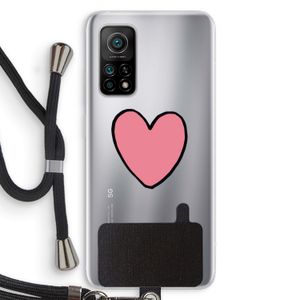 Hartje: Xiaomi Mi 10T 5G Transparant Hoesje met koord