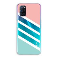 Strepen pastel: Oppo A72 Transparant Hoesje