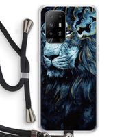 Darkness Lion: Oppo A95 5G Transparant Hoesje met koord