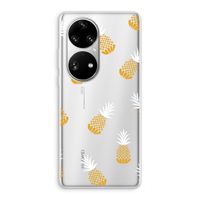 Ananasjes: Huawei P50 Pro Transparant Hoesje