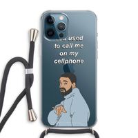 Hotline bling: iPhone 12 Pro Max Transparant Hoesje met koord