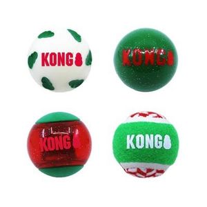 Kong holiday occasions ballen (6,5 CM 4 ST)