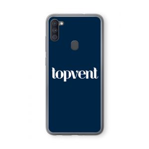 Topvent Navy: Samsung Galaxy A11 Transparant Hoesje