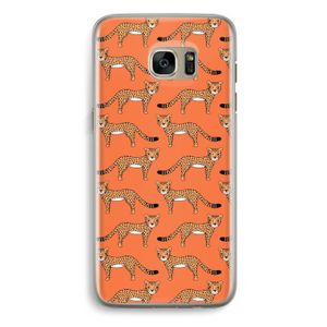 Cheetah: Samsung Galaxy S7 Edge Transparant Hoesje