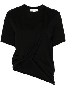 Victoria Beckham t-shirt à détail torsadé - Noir