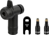 Topeak turboflow combo valve adapter + rapidhead pump head