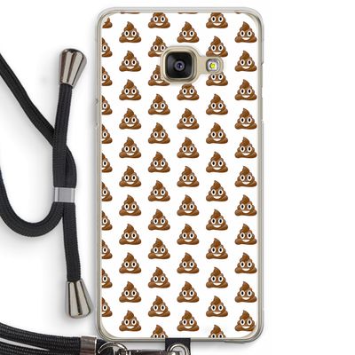 Poop emoji: Samsung Galaxy A3 (2016) Transparant Hoesje met koord