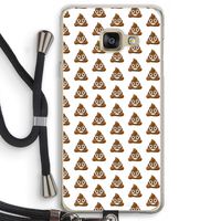 Poop emoji: Samsung Galaxy A3 (2016) Transparant Hoesje met koord