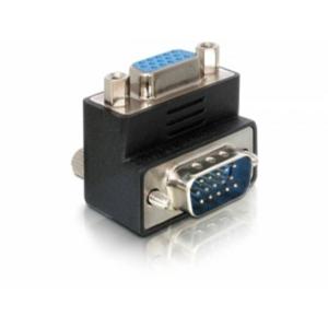 Delock 65171 VGA Adapter [1x D-sub stekker 15-polig - 1x D-sub bus 15-polig] Zwart