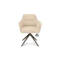 Haluta Eetkamerstoel Draaibaar met arm Boris - Desert
