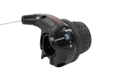 Shimano draaiversteller 3 speed nexus sl-3s41e met kabels zwart (werkplaatsverpakking)