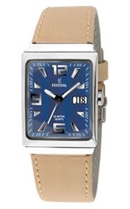 Horlogeband Festina F16141-2 Leder Beige 23mm