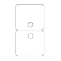 Byoux-kaartje type 22 - bxh 60x110 mm