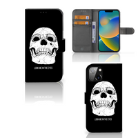 Telefoonhoesje met Naam Apple iPhone 14 Skull Eyes