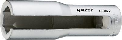 HAZET Lambdasonde-dopsleutel 4680-2 · 1/2 inch (12,5 mm) vierkant hol · Buiten-zeskant-profiel · SW 22 mm