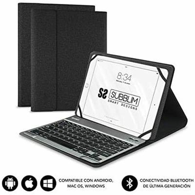 Tablet en toetsenbord Case Subblim SUB-KT2-BT0001 10.1" Zwart Qwerty Spaans QWERTY Bluetooth