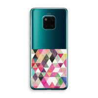 Gekleurde driehoekjes: Huawei Mate 20 Pro Transparant Hoesje