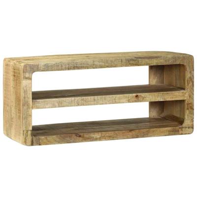 TV-meubel met plank Bruin 80 x 32 x 36 cm Massief mangohout