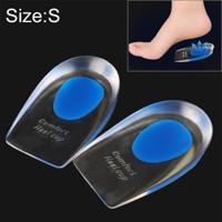 Vrouwen silicone gel comfort hiel cups pads halve pads maat: S (blauw)