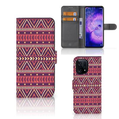 OPPO Find X5 | Telefoon Hoesje | Aztec Paars