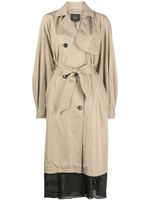 Maje double-breasted trench coat - Tons neutres